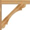 Ekena Millwork Olympic Block Rough Sawn Outlooker, Western Red Cedar, 8"W x 46"D x 46"H OUT08X46X46OLY05RWR - alternate 4